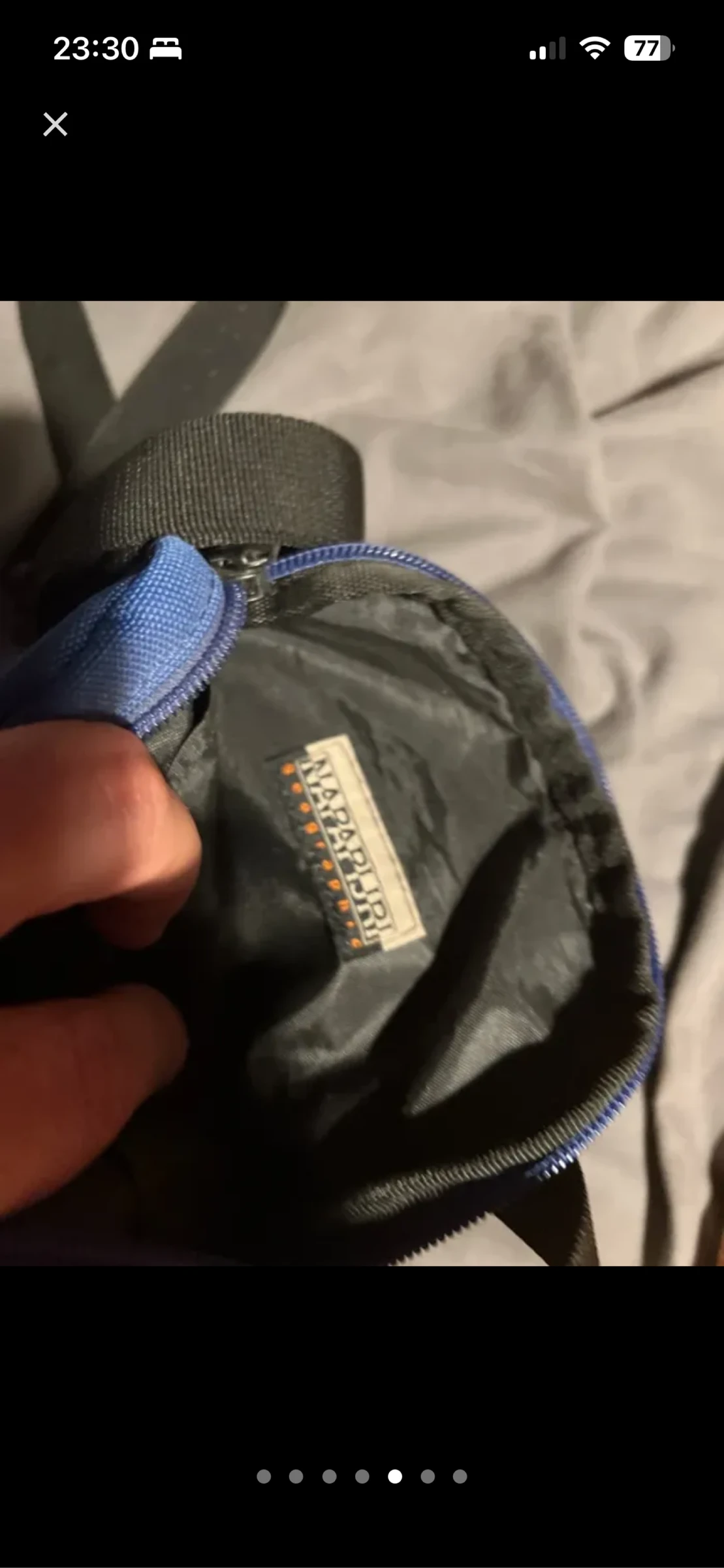 Vintage rare official Napapijri blue bag – photo 6